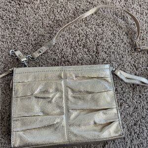 The Sak Silver Crossbody Bag